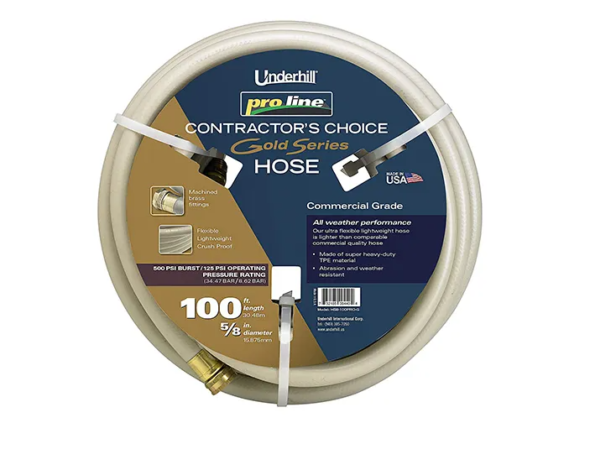 Underhill ProLine Gold Series Hose 5/8Iin X 100ft - 500 PSI