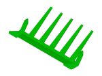 SOD BLADE - 24 FORMED HEAVY DUTY W/5 FINGERS- HARD FACED