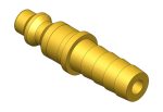 PLUG - BRASS COUPLER 3/8 BARB