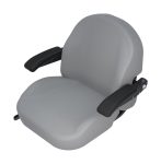 SEAT - LIGHT GREY DELUXE W/ARMS & TRACK SET