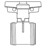 2 PVC TU2K IND BALL VALVE CARTRIDGE EPDM