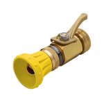 Underhill Precision Rainbow Nozzle with Brass High Flow Control Valve and 3/4in MHT x 1in FHT Adapter